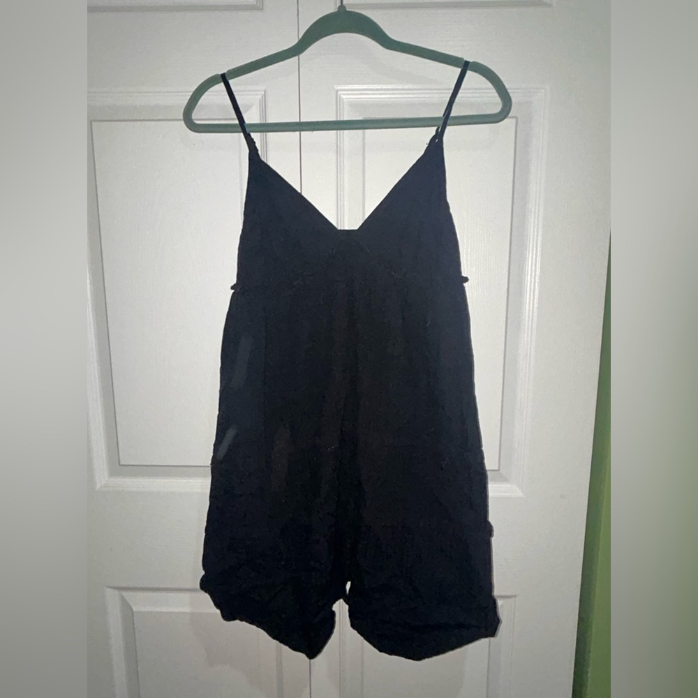 Wild Fable Black Sleeveless Romper